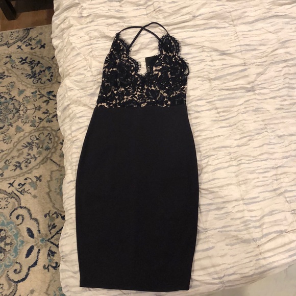 Nordstrom Sexy navy blue dress - Picture 2 of 5